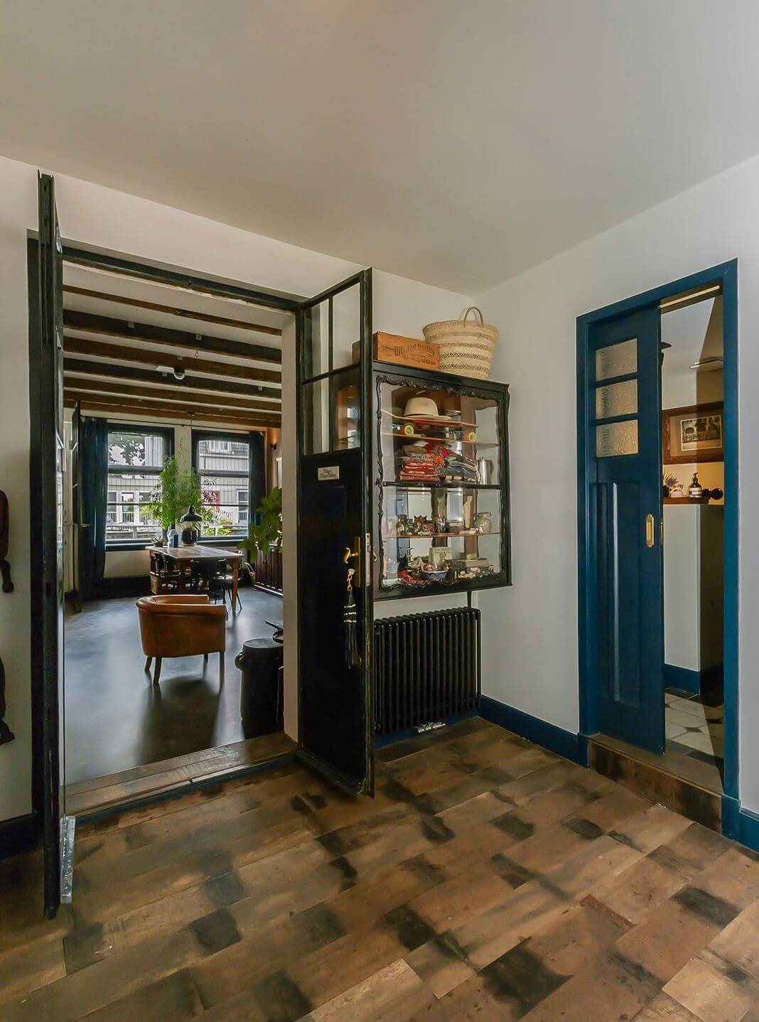 A Charming Colorful House in The Netherlands 7 blue-painted-doors-charming-dutch-house-nordroom
