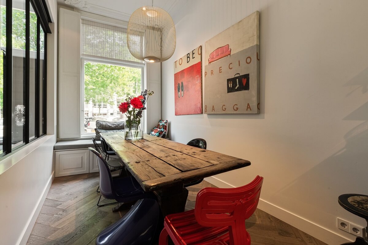 A Family Home in a Historic Canal House 2 dining A Family Home in a Historic Canal House