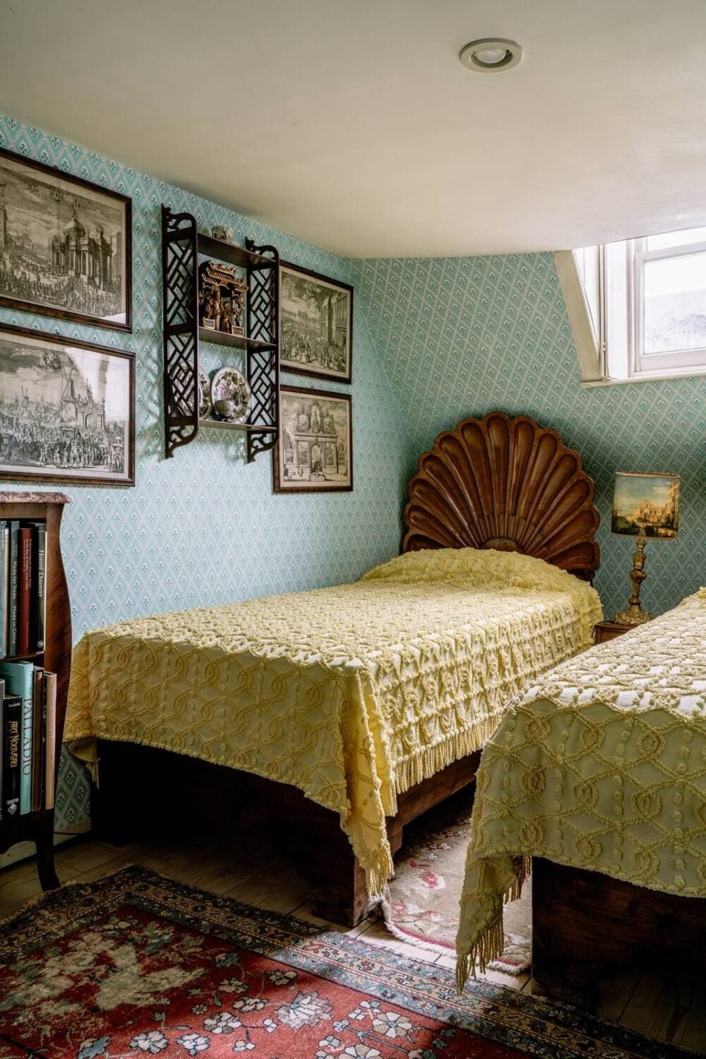 A Unique Historic House Near the English Coast 25 double-bedroom-twin-beds-slanted-ceiling-nordroom