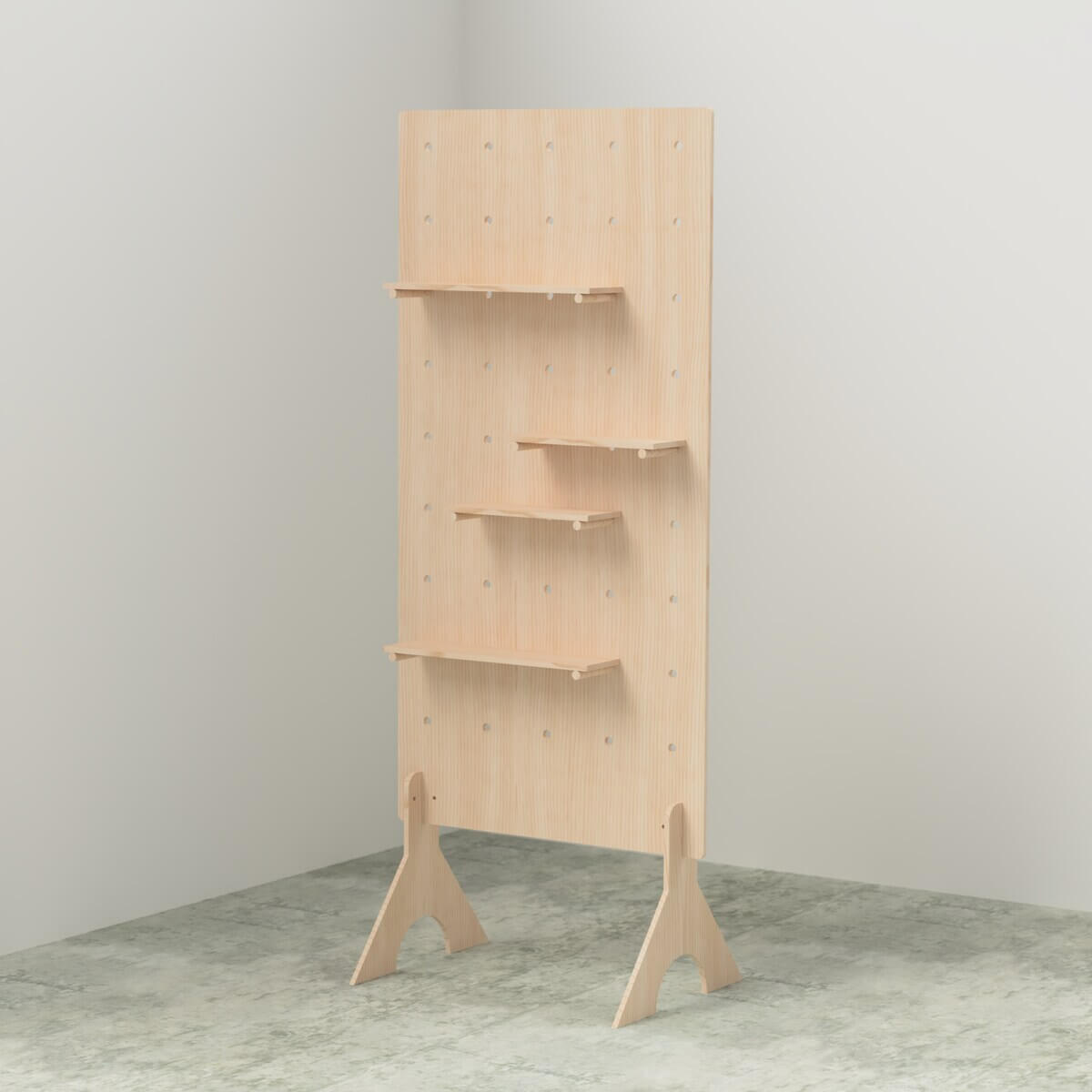 43 Ideas To Divide a Studio Apartment Into Multiple Rooms 62 etsy freestanding pegboard nordroom