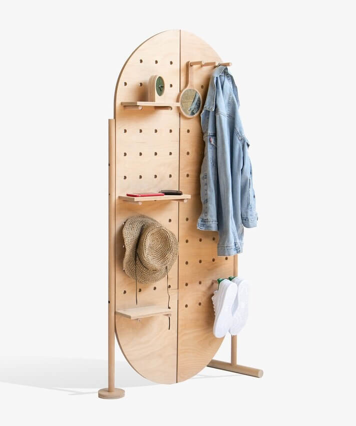 43 Ideas To Divide a Studio Apartment Into Multiple Rooms 63 feestanding pegboard etsy studio room divider ideas nordroom