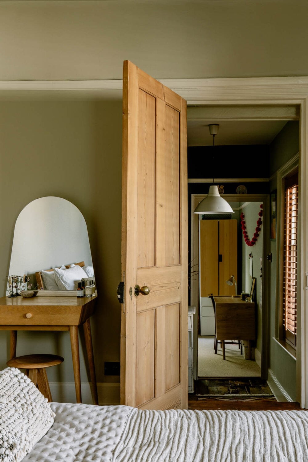 A Warm Living Room in a Historic English Home 19 gray-bedroom-vabity-mirror-nordroom