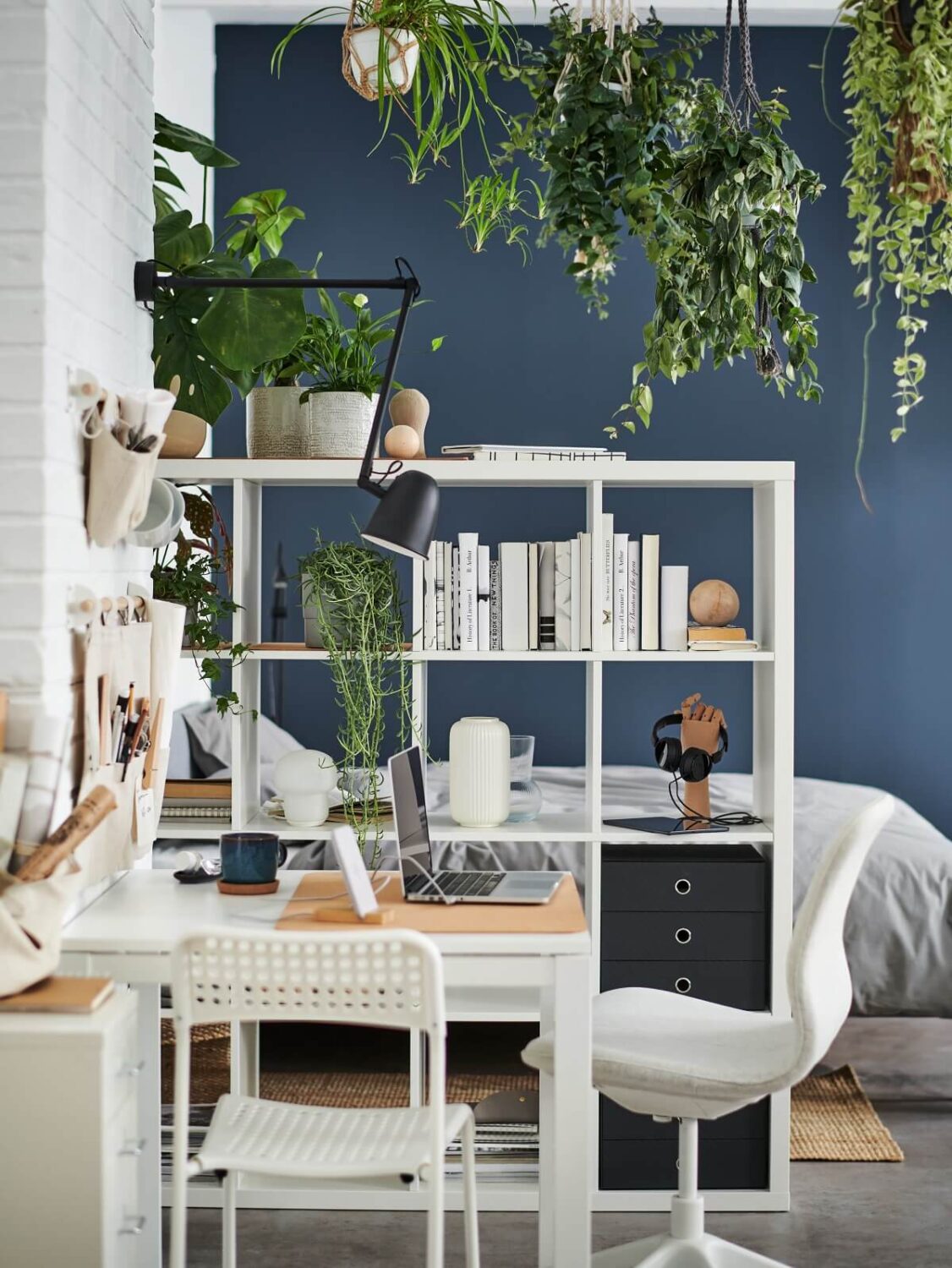 43 Ideas To Divide a Studio Apartment Into Multiple Rooms 10 ikea kallax open bookcase room divider studio apartment nordroom
