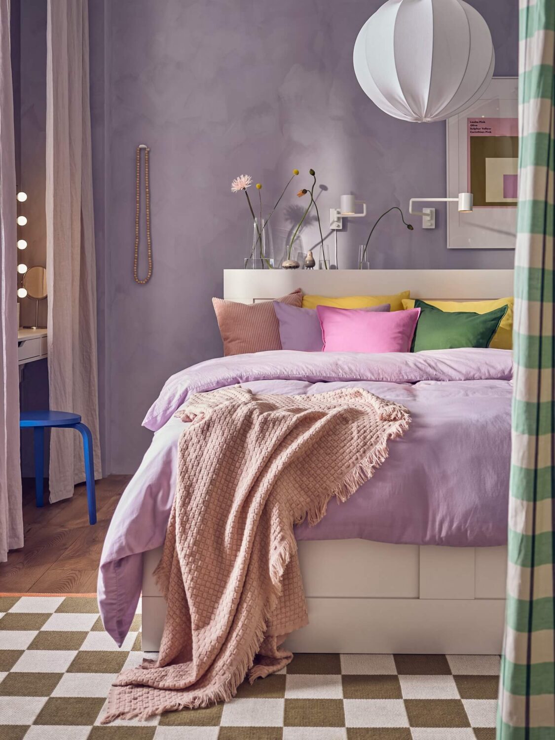 53 Studio Apartments with a Curtain Room Divider 34 ikea-studio-apartment-curtain-room-dividers-nordroom