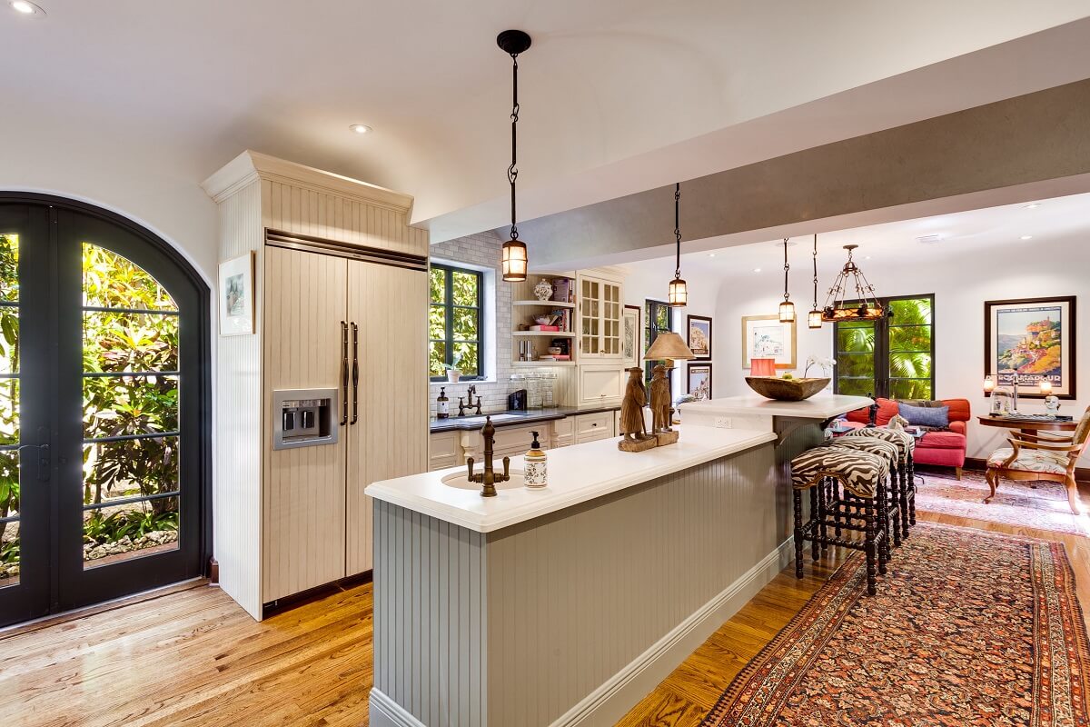 A Beautiful Spanish Style Home in Florida 11 kitchen-island-breakfast-bar
