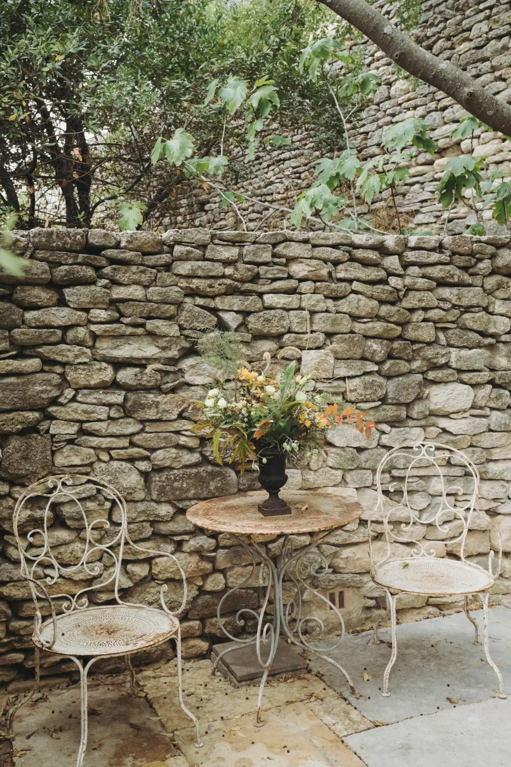 Provencal Maison Aumône is the Perfect French Country House 17 outdoor-bistro-table-french-country-house-nordroom
