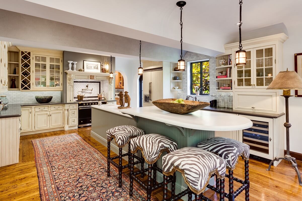 A Beautiful Spanish Style Home in Florida 6 rounded-breakfast-bar-kitchen-island-nordroom