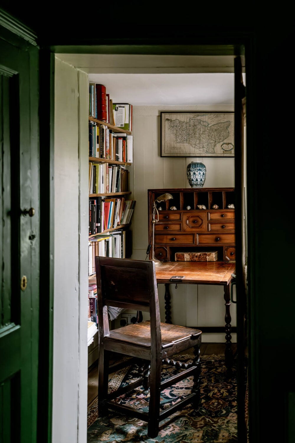 A Unique Historic House Near the English Coast 22 small-home-office-antique-furniture-nordroom