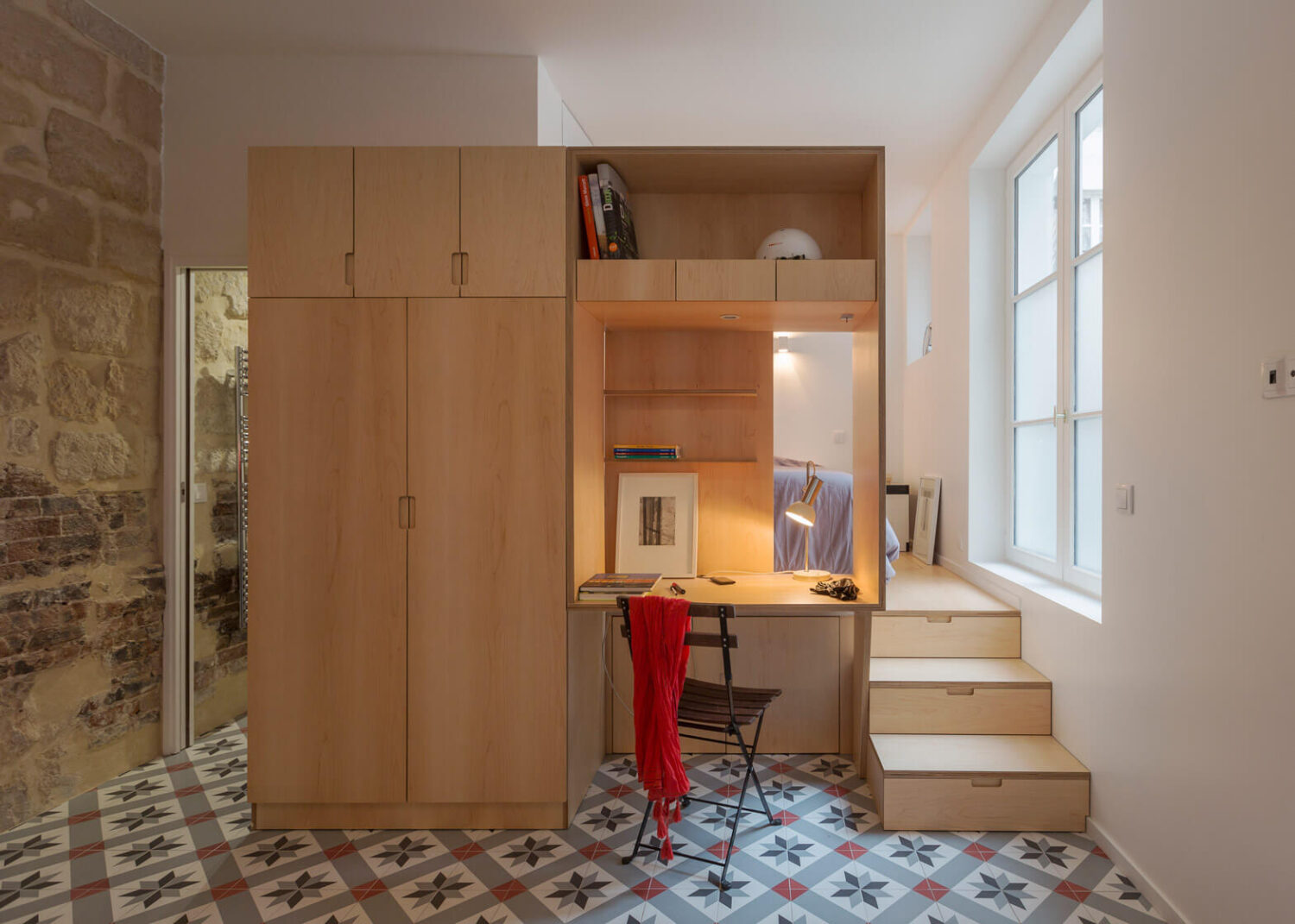 43 Ideas To Divide a Studio Apartment Into Multiple Rooms 24 studio-apartment-custom-multifunctional-furniture-divide-a-studio-apartment-nordroom