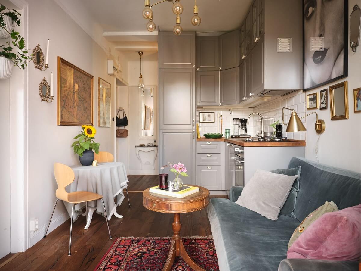 Best of 2023: Studio Apartments 3 studio-apartment-light-gray-kitchen-nordroom