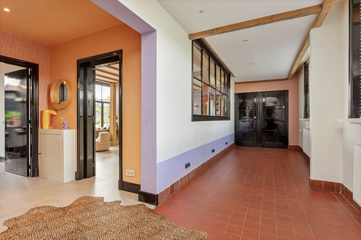 A Colorful School Conversion in The Netherlands 8 tiled-hallway-school-conversion-nordroom