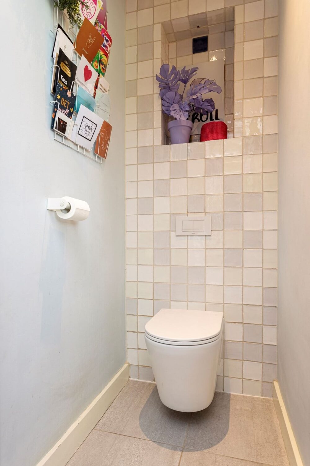 A Colorful School Conversion in The Netherlands 10 toilet-white-gray-zellige-tiles-nordroom