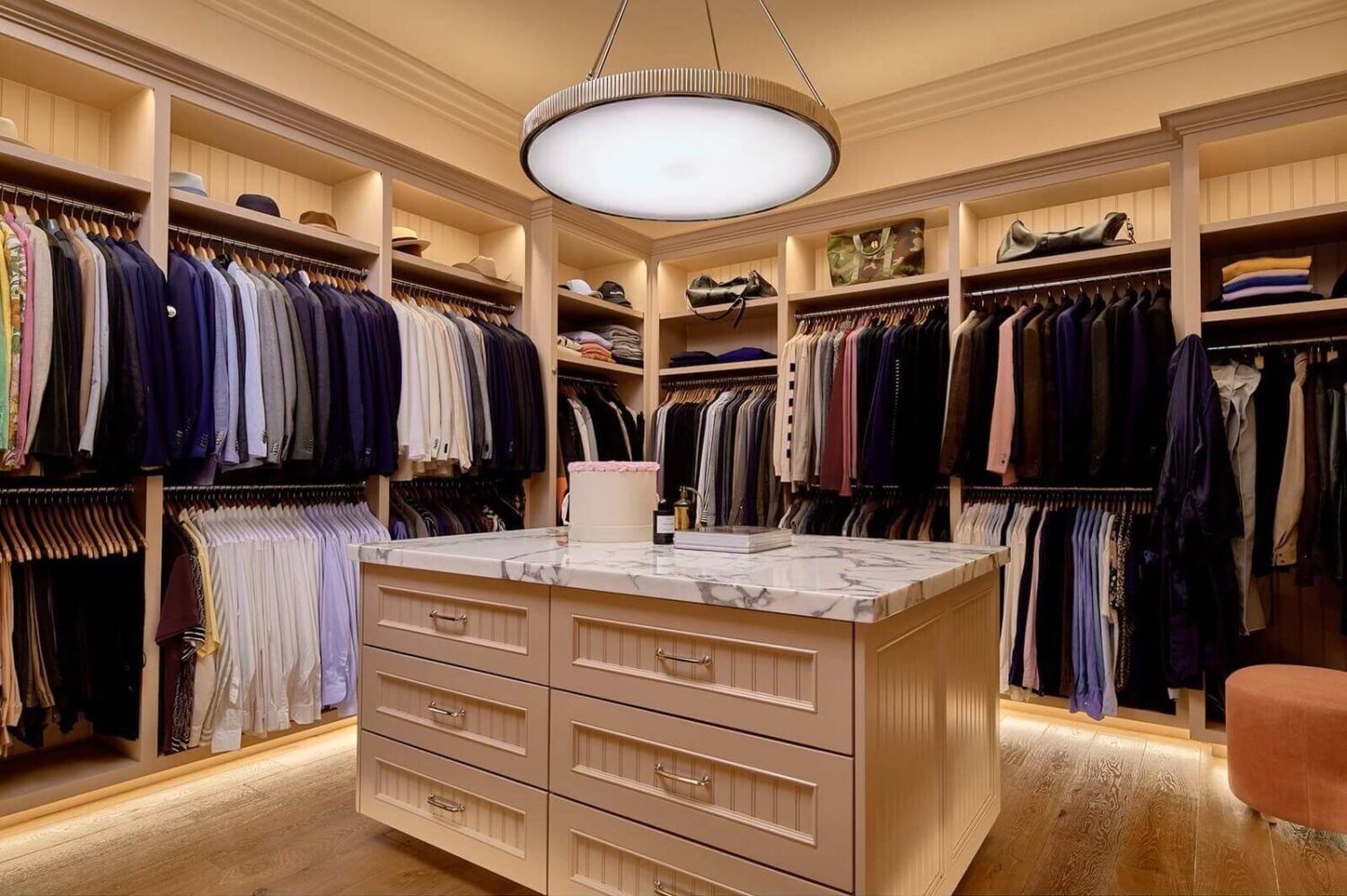 17 Shades of Pink in Fredrik Eklund's Beverly Hills Home 20 walk-in-closet-nordroom