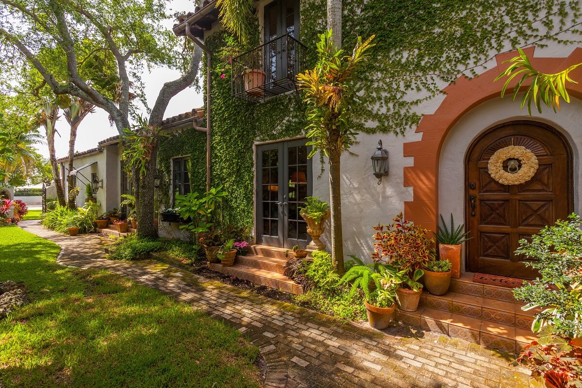 A Beautiful Spanish Style Home in Florida 2 wooden-front-door
