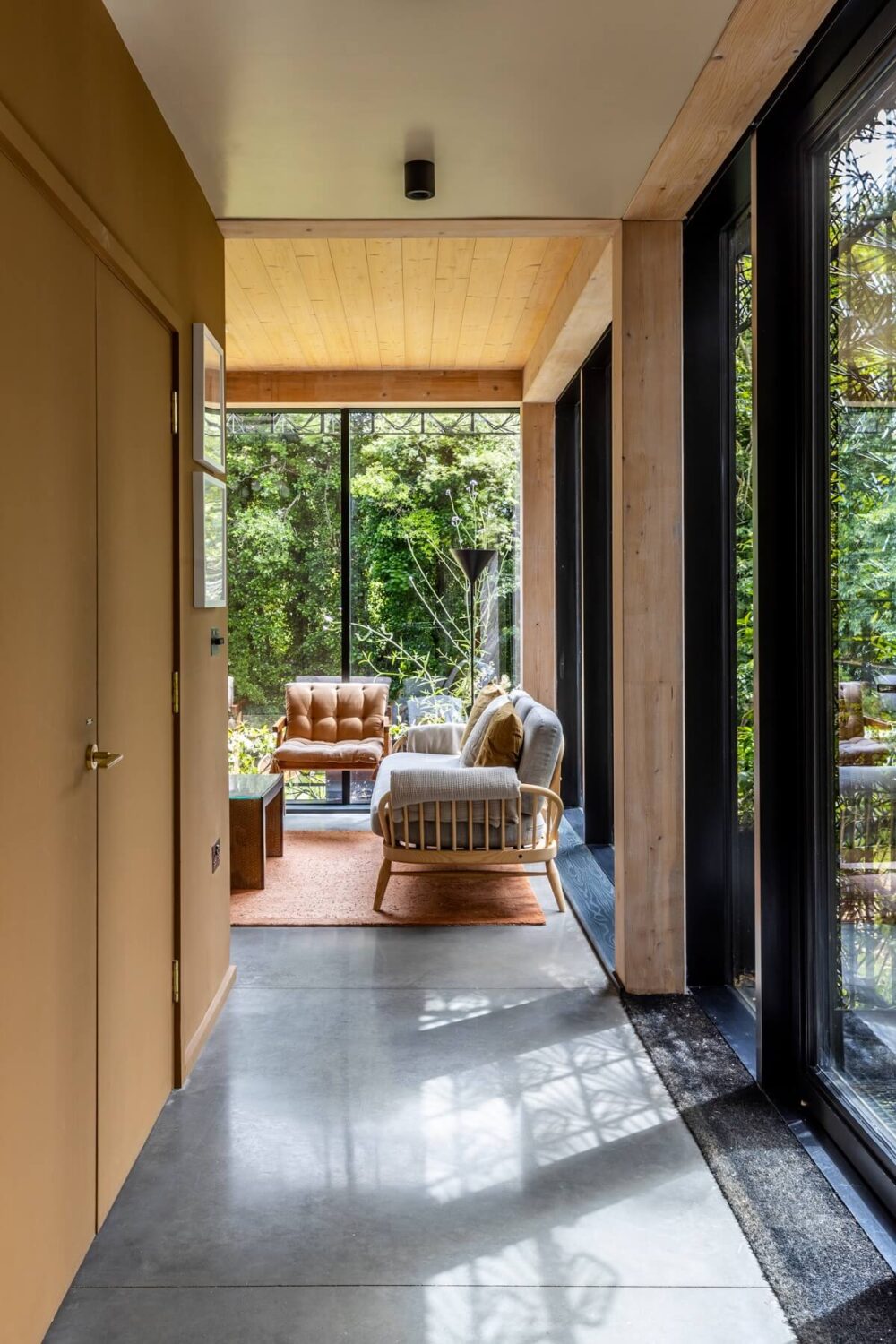 A Modern English Home with a Sculptural Facade 5 wooden-interior-modern-home-england-nordroom