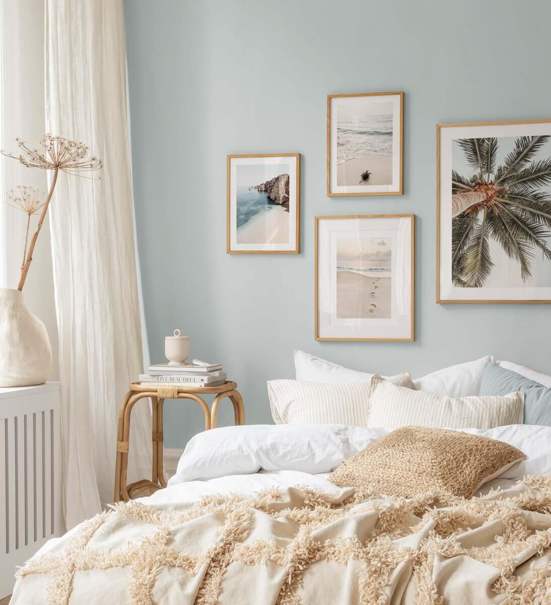 Sherwin-Williams Color of the Year 2024: Upward 29 bedroom-light-blue-accent-wall-nordroom