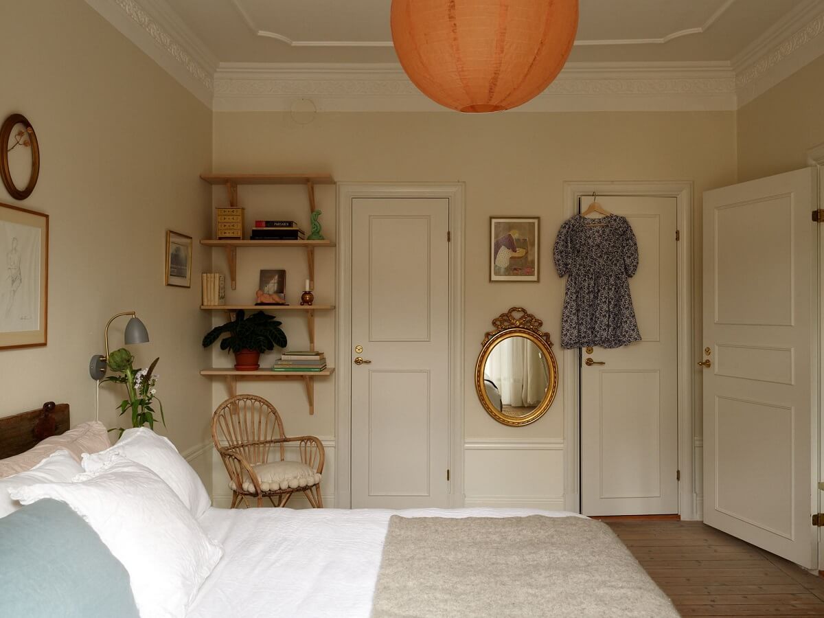 Beige Walls in a Serene Family Apartment in Sweden 16 beige-walls-bedroom-nordroom