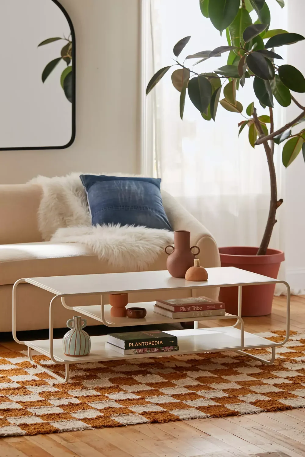 Interior Design Trends for 2024: Comfort, Nature, and Warmth 19 checkerboard-patterned-floor-rug-interior-design-trends--nordroom