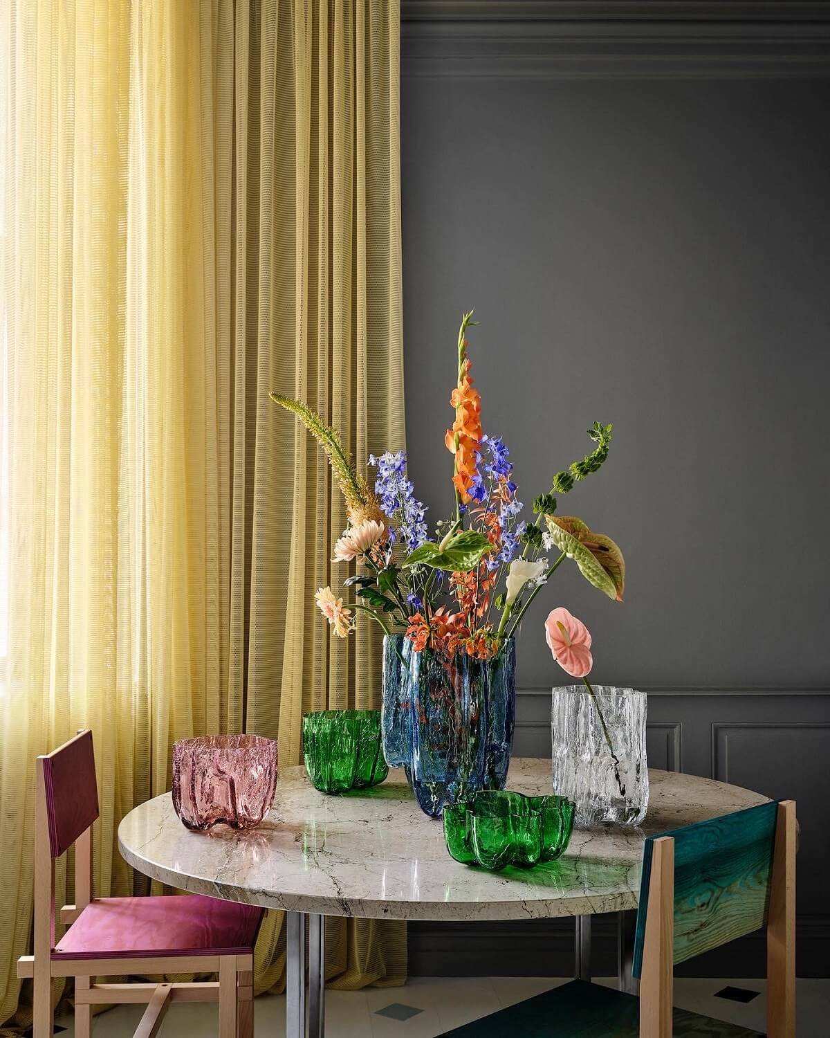 Interior Design Trends for 2024: Comfort, Nature, and Warmth 9 colorful-glass-vases-home-decor-trends-nordroom