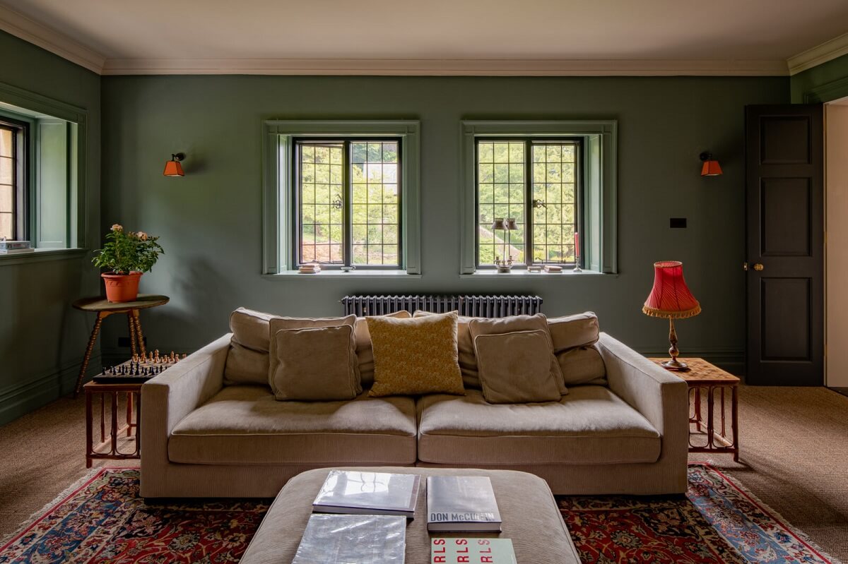 A Colorful Renovated Country House by Clarence & Graves 16 country-house-sitting-room-moody-walls-nordroom