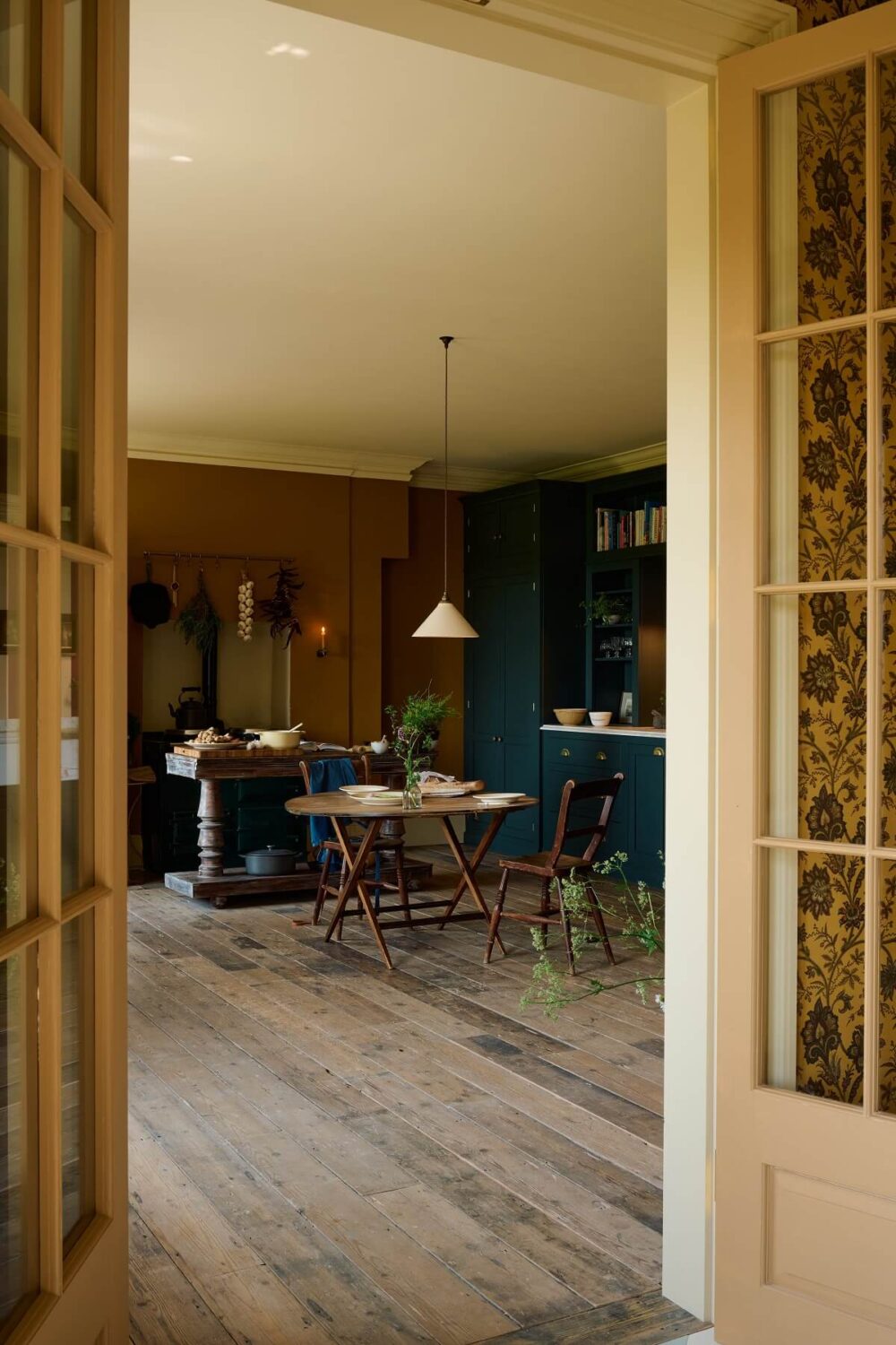 A Colorful deVOL Kitchen by Clarence & Graves 13 double-doors-english-country-kitchen-devol-nordroom