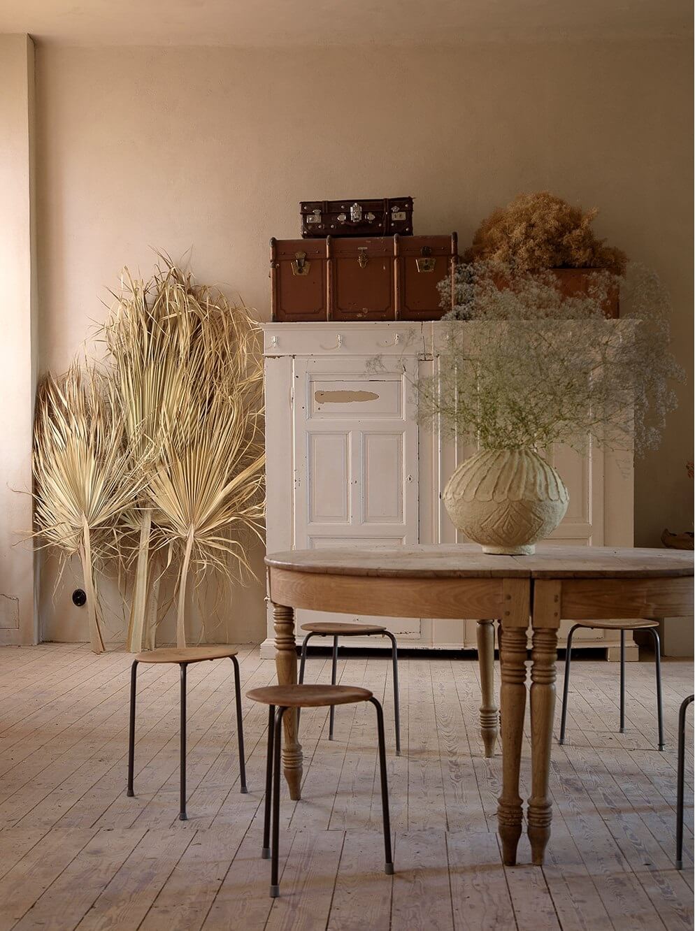 Natural Colors in a Swedish School Conversion 19 gallery-space-round-table-nordroom
