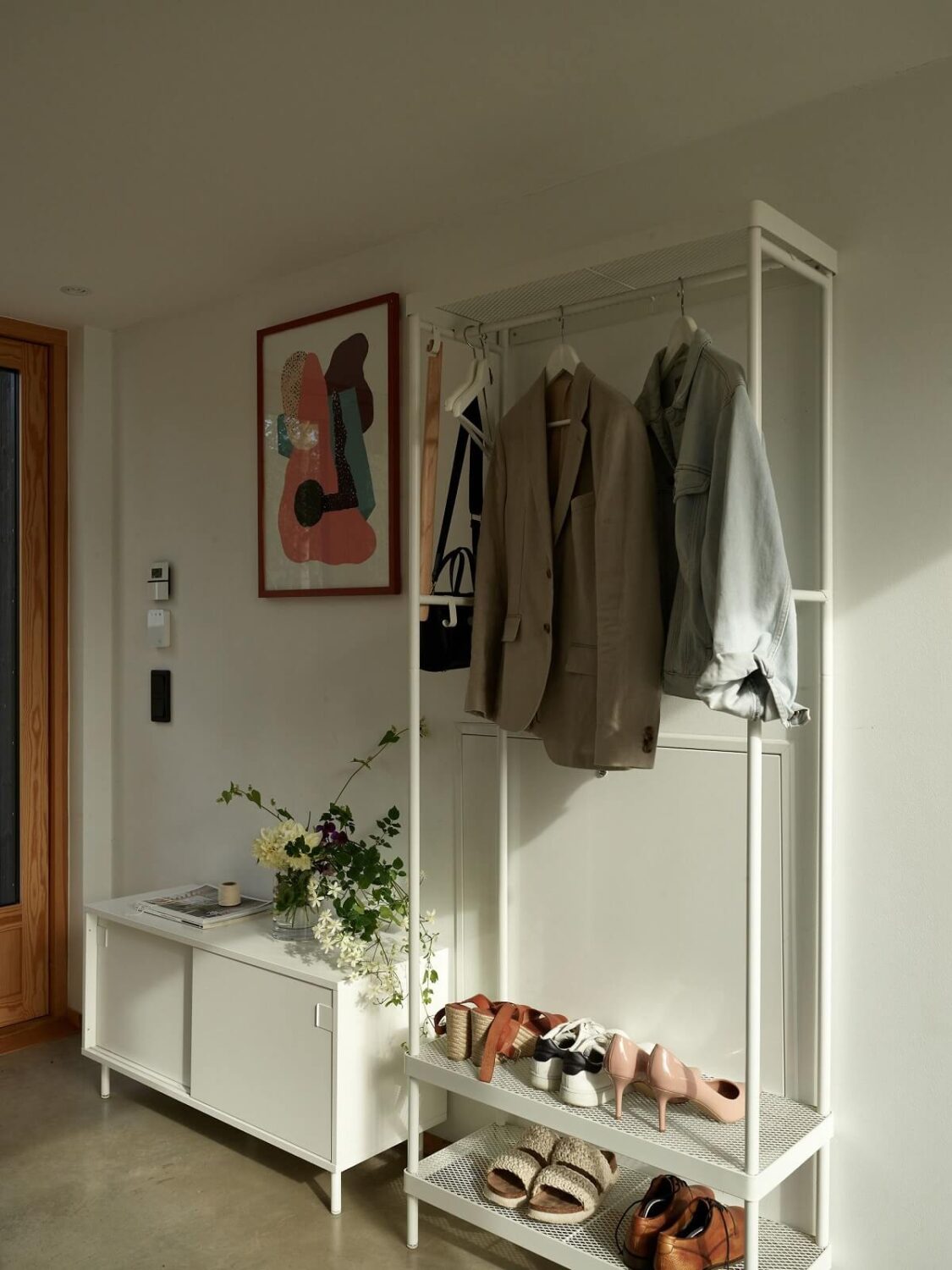 A Small Historic Swedish House with a Modern Extension 10 hallway-coat-rack-nordroom