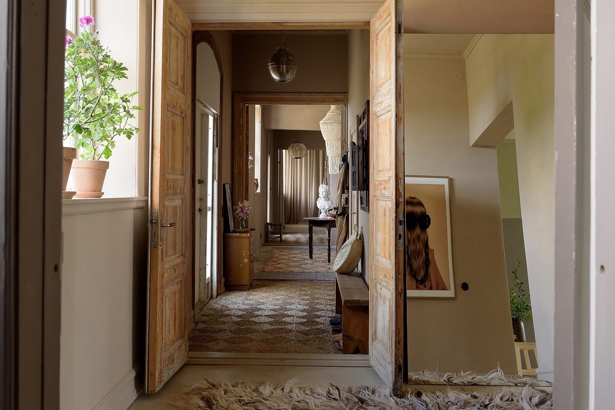 Natural Colors in a Swedish School Conversion 9 hallway-neutral-colors-school-conversion-sweden-nordroom