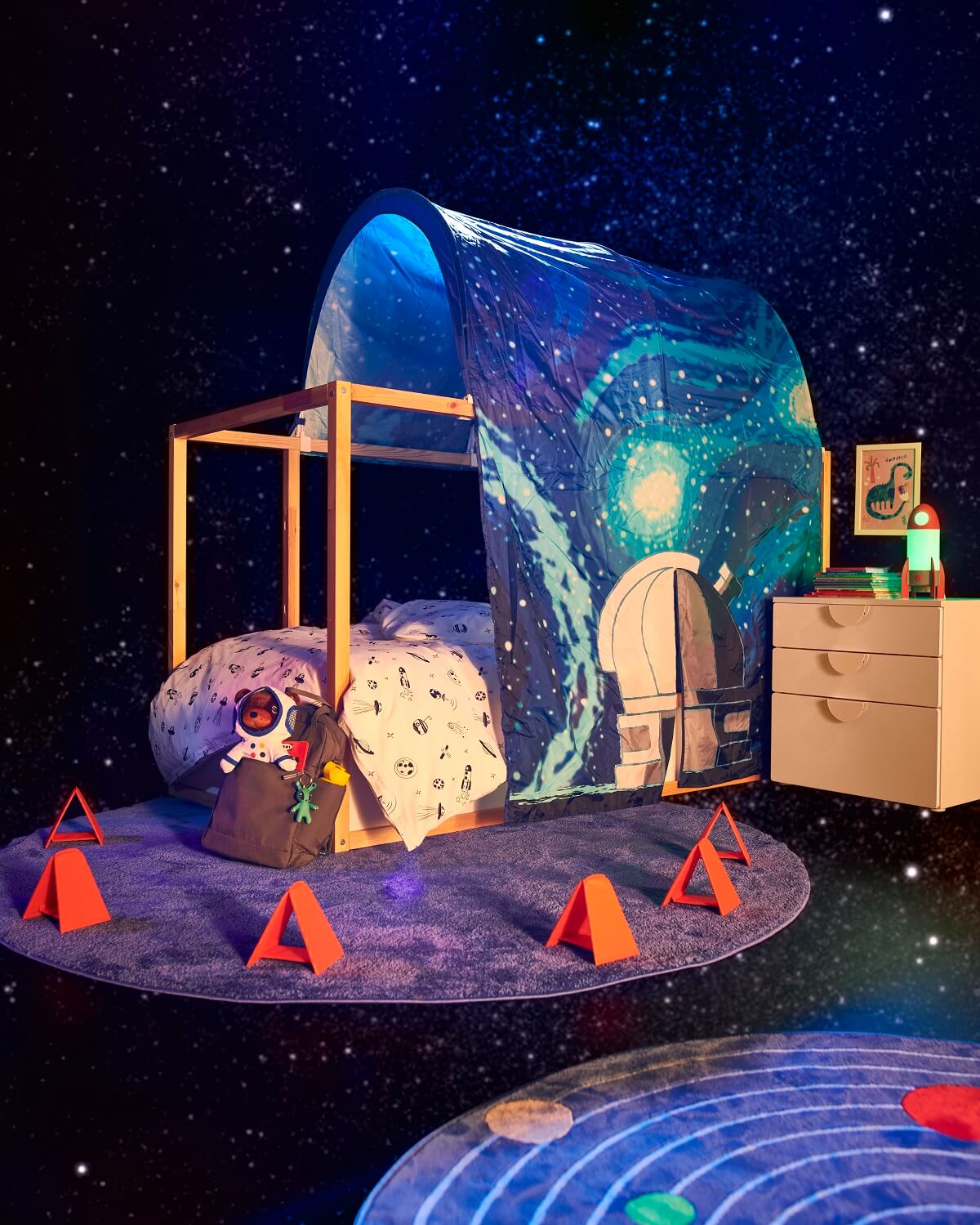 IKEA AFTONSPARV: A Space-Themed Children's Collection 14 ikea-children-collection-AFTONSPARV-bed-tent-nordroom