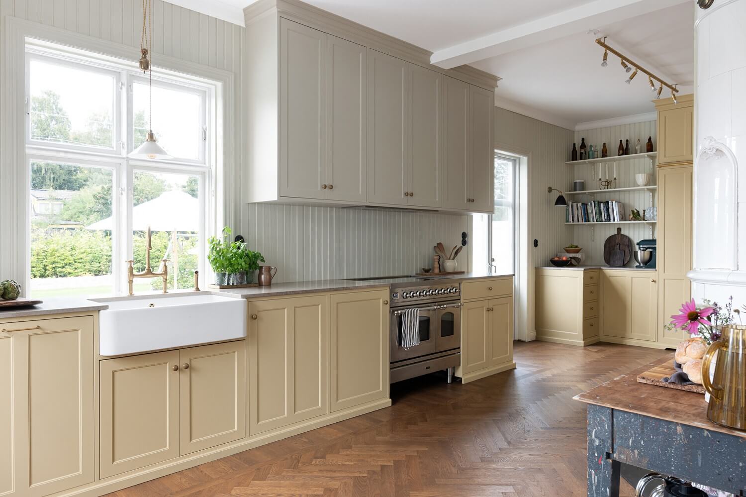 Glidden & PPG Color of the Year 2024: Limitless 31 kitchen-light-yellow-cabinets-butler-sink-nordroom