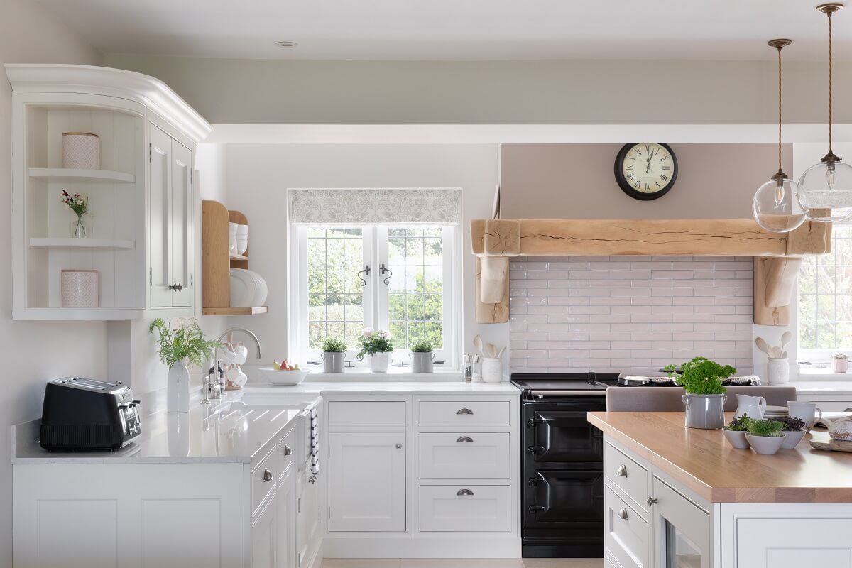 A Light and Social Country Kitchen by The Myers Touch 2 light-gray-country-kitchen-wooden-accents-nordroom