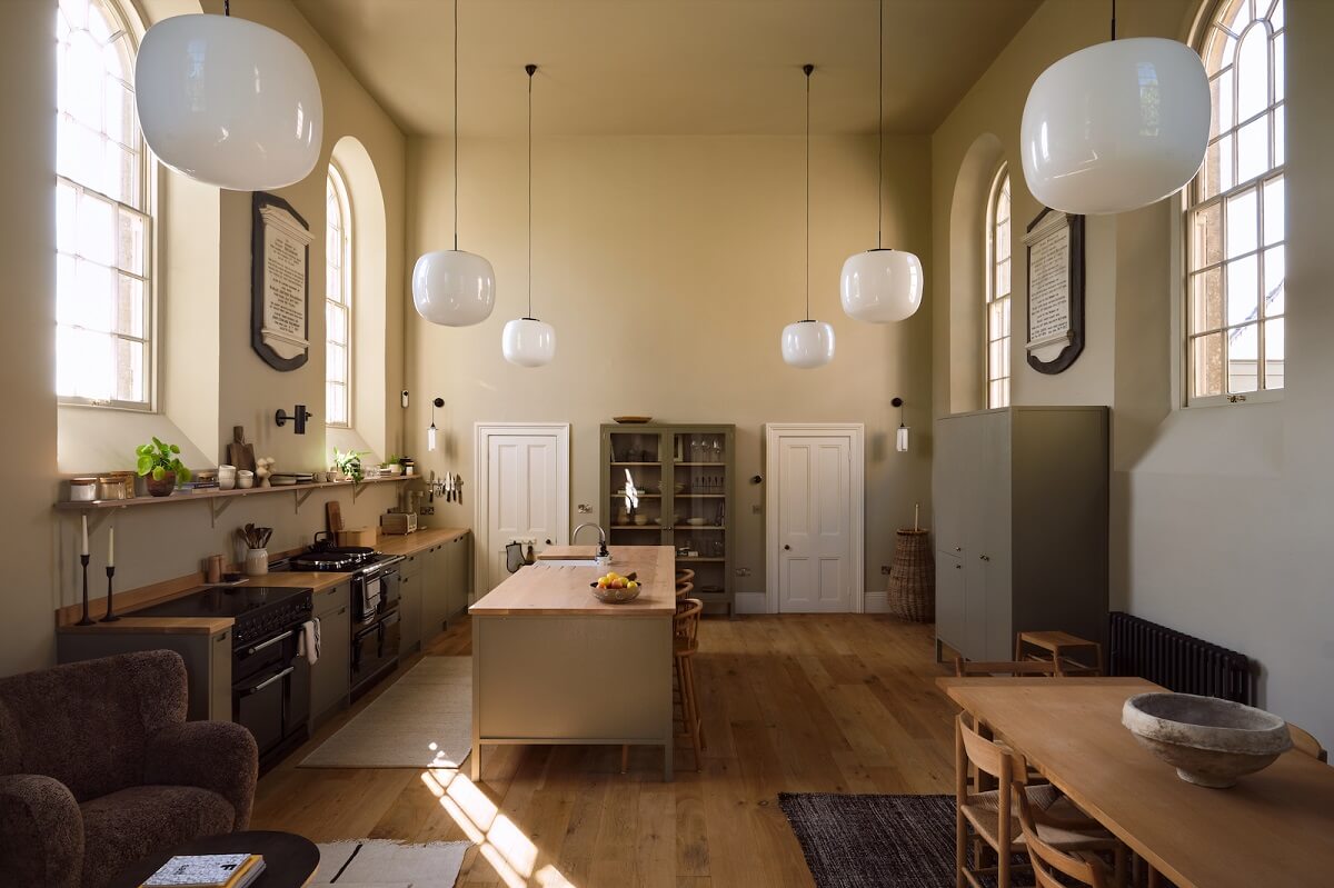 A Beautiful Chapel Conversion in England 2 living-space-kitchen-chapel-conversion-nordroom