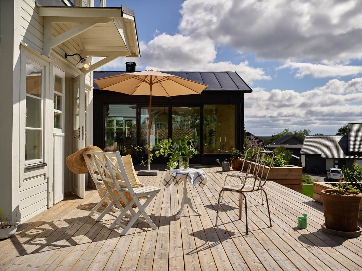 A Small Historic Swedish House with a Modern Extension 35 outdoor-wooden-terrace-nordroom