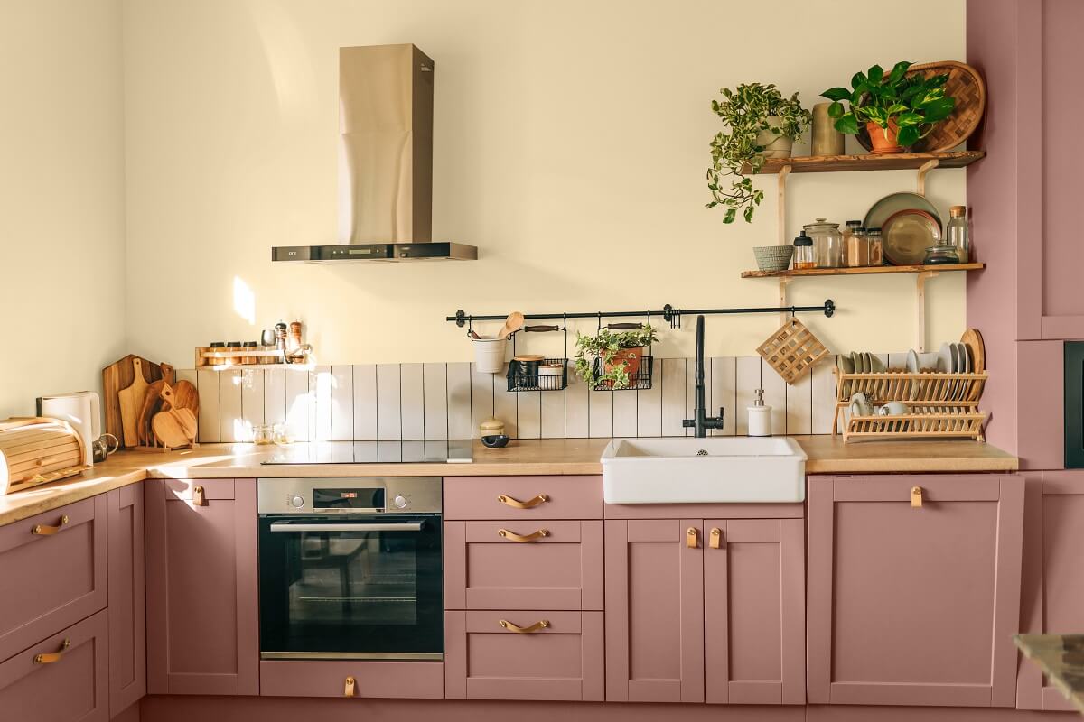 Glidden & PPG Color of the Year 2024: Limitless 11 pink-kitchen-ppg-color-of-the-year-nordroom
