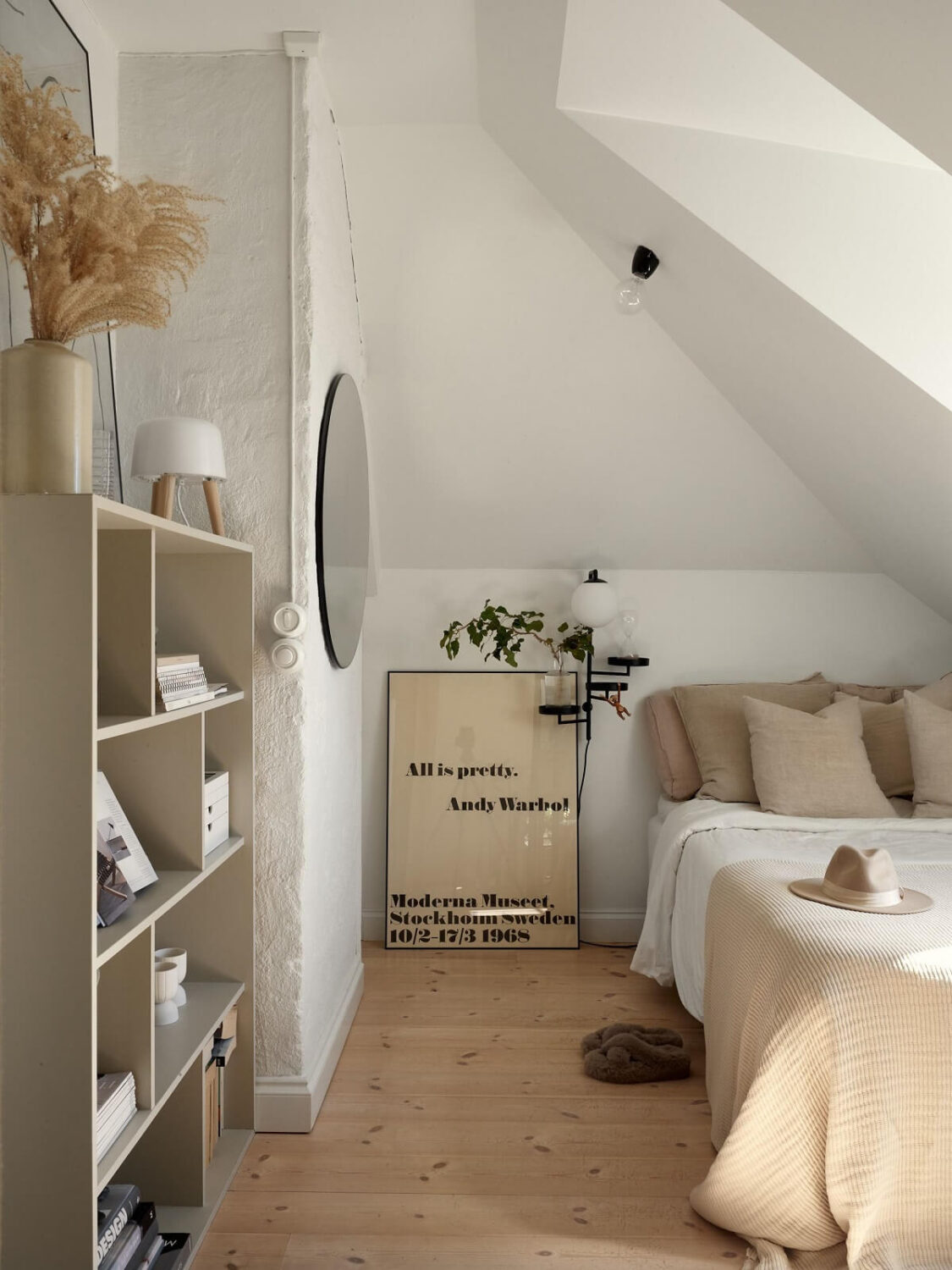 How To Decorate A Bedroom with A Slanted Ceiling 3 small-attic-bedroom-slanted-ceiling-nordroom