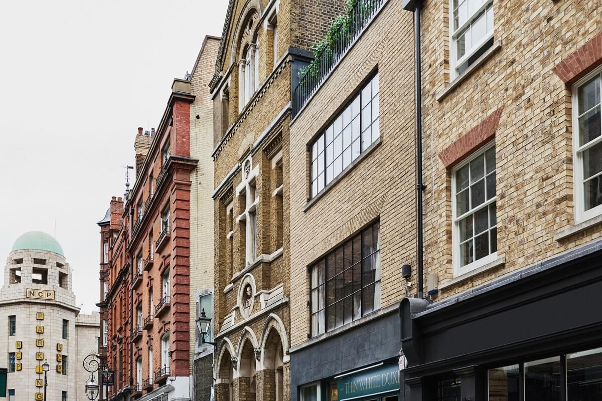 A Modern London Home with Custom Built Oak Furniture 26 Great-Windmill-Street-London-exterior-nordroom