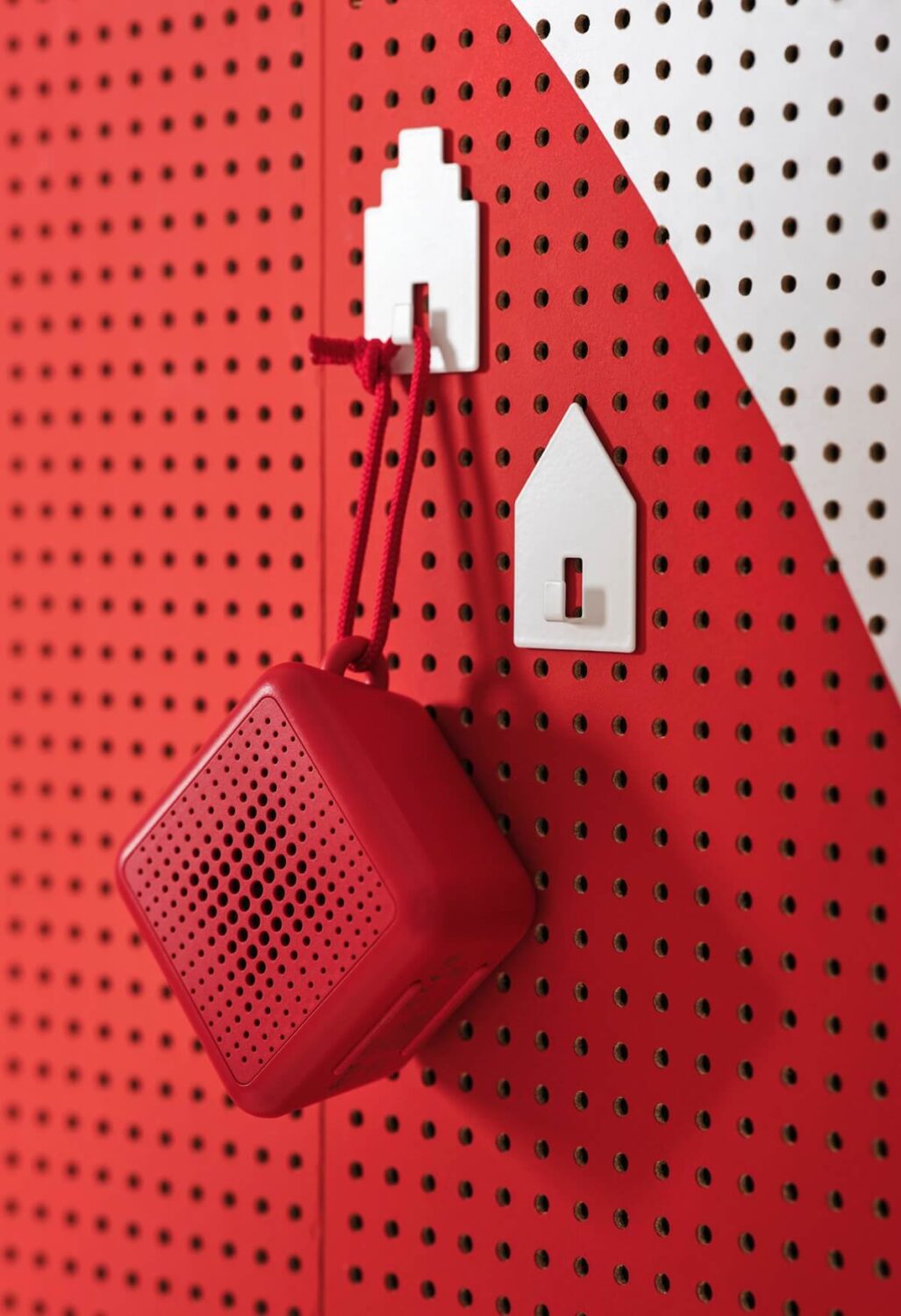 New IKEA Products October 2023: Bold Colors & Rustic Designs 31 IKEA_VAPPEBY_speaker-hanging-on-hook-nordroom