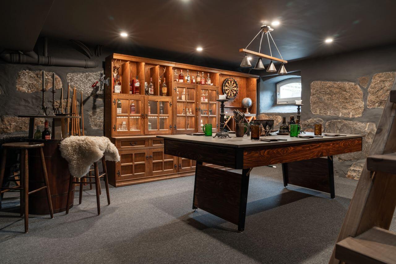 A Former Swedish School is Now a Beautiful Home 27 basement-games-room