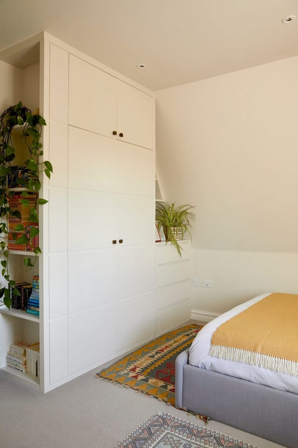 A Light Attic Apartment in London 10 bedroom-built-in-wardrobes-open-shelves-nordroom