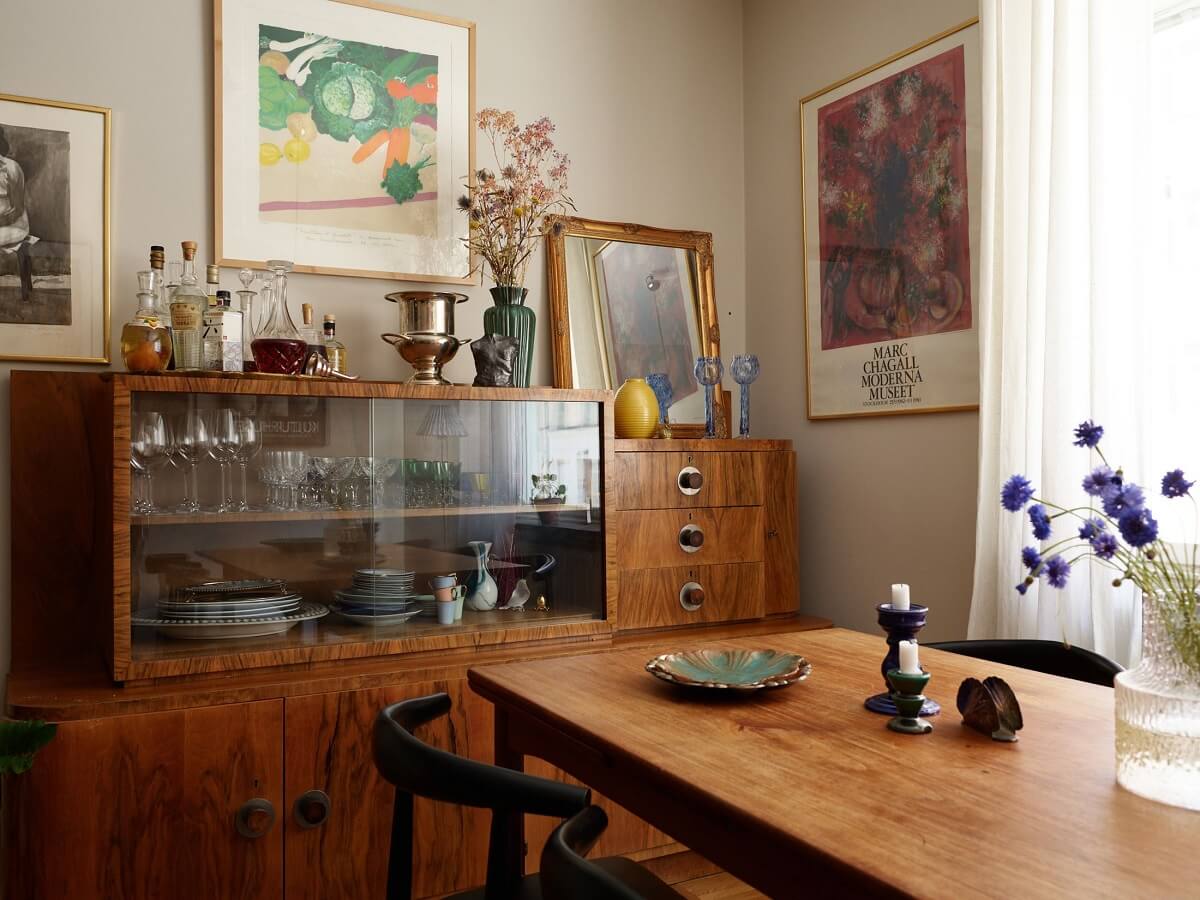 A Scandinavian Apartment with a Fresh Blue Bedroom 4 dining-space-cabinet-nordroom