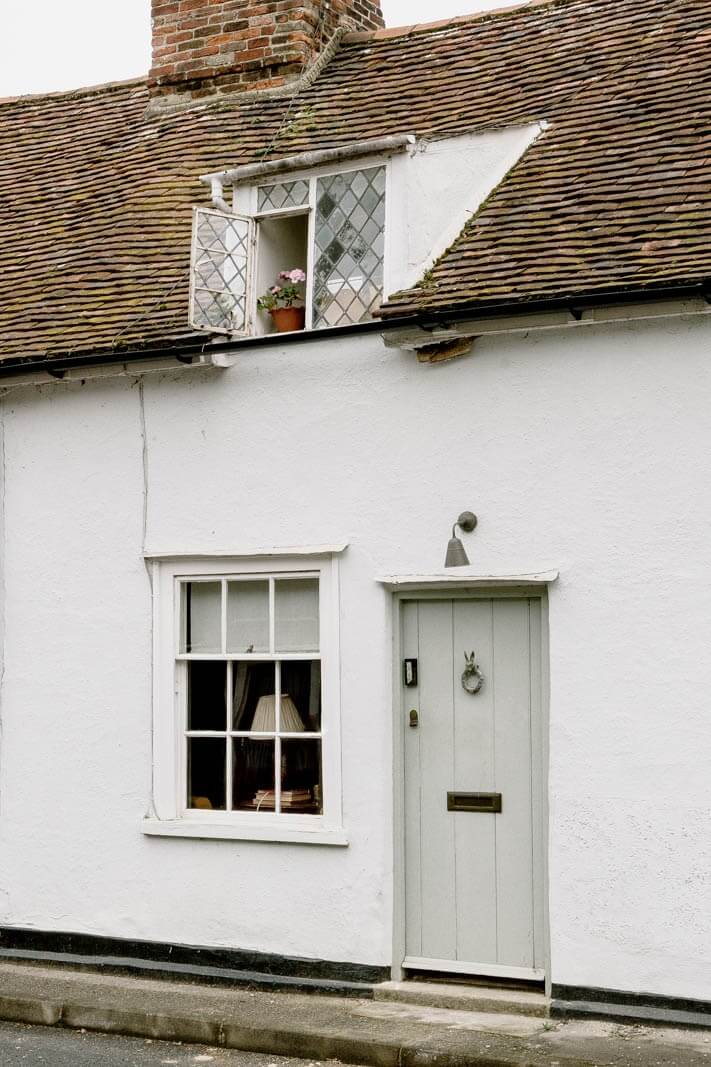 A Charming English Cottage with Color Accents 21 entry-white-english-cottage-nordroom