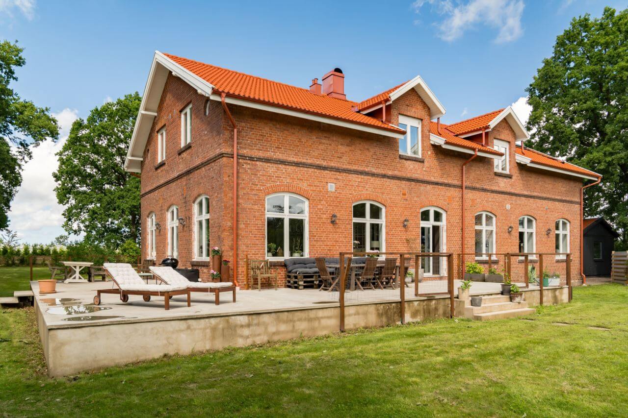 A Former Swedish School is Now a Beautiful Home 30 exterior-brick-house-sweden-nordroom