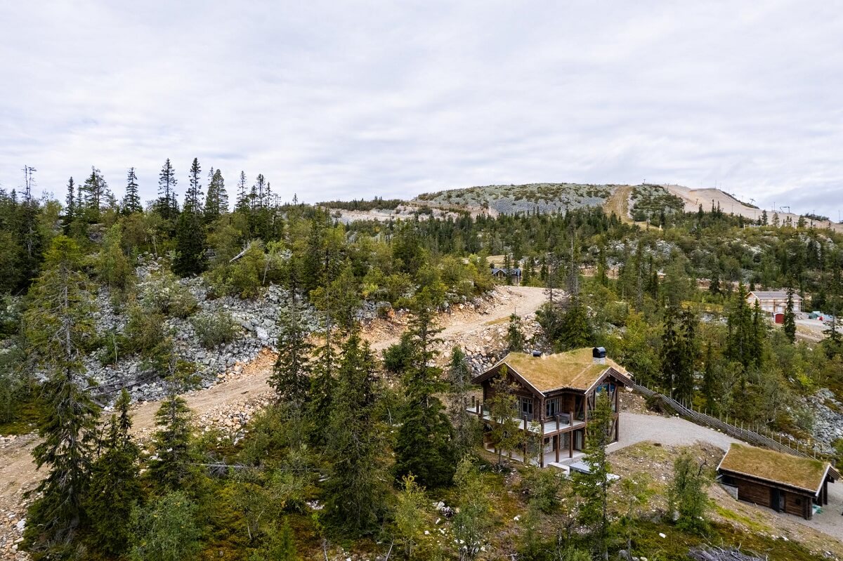 A Modern Rustic Log House in Sweden 20 exterior-landscape-swedish-log-house
