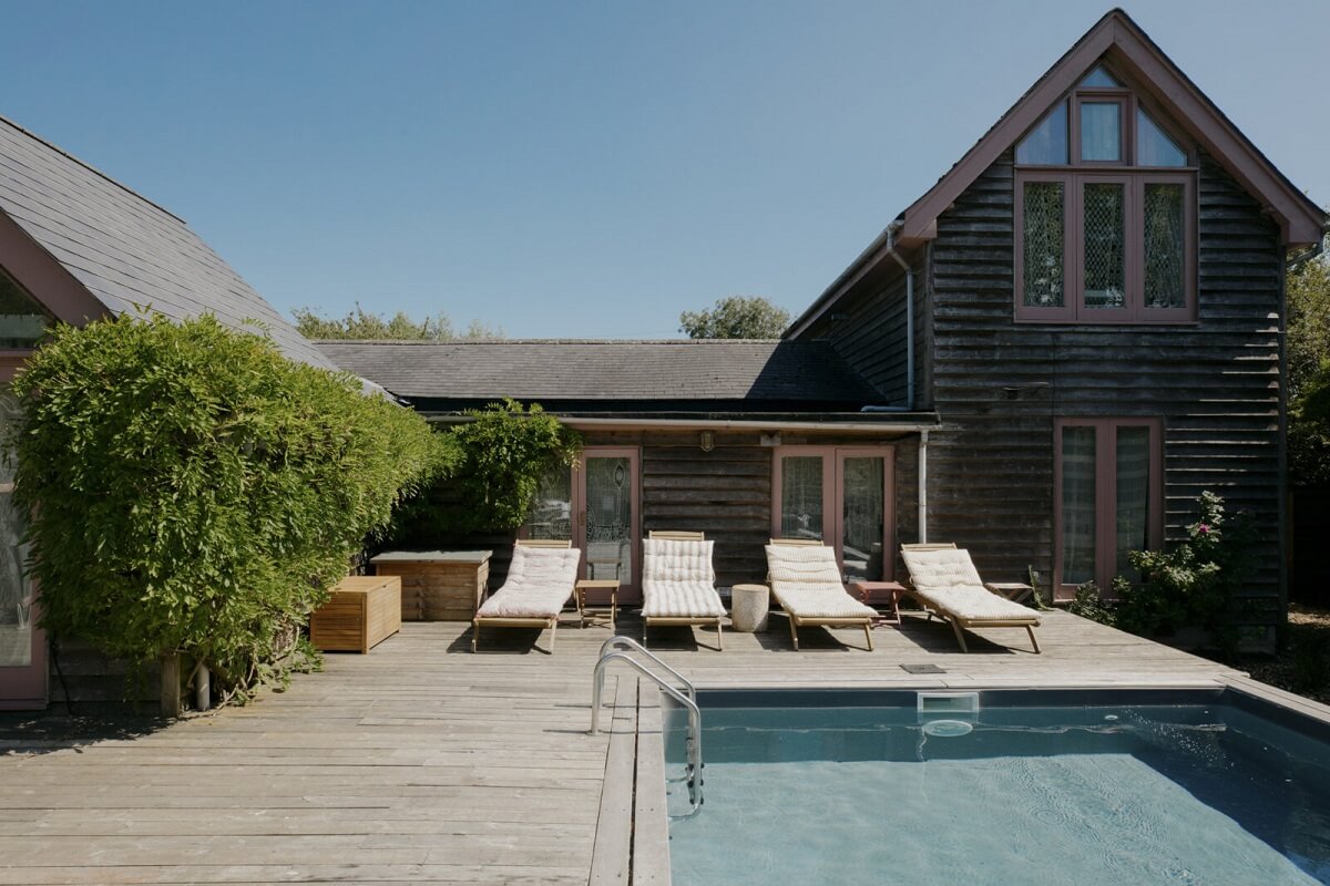 Pearl Lowe's Vintage Boho English Beach House is For Sale 29 garden-swimming-pool-beach-house-nordroom