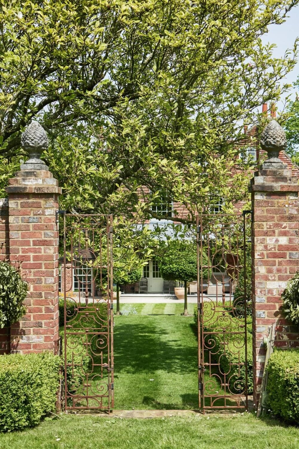 A Restored Georgian House with a Walled Garden 31 gate-walled-garden-english-country-house