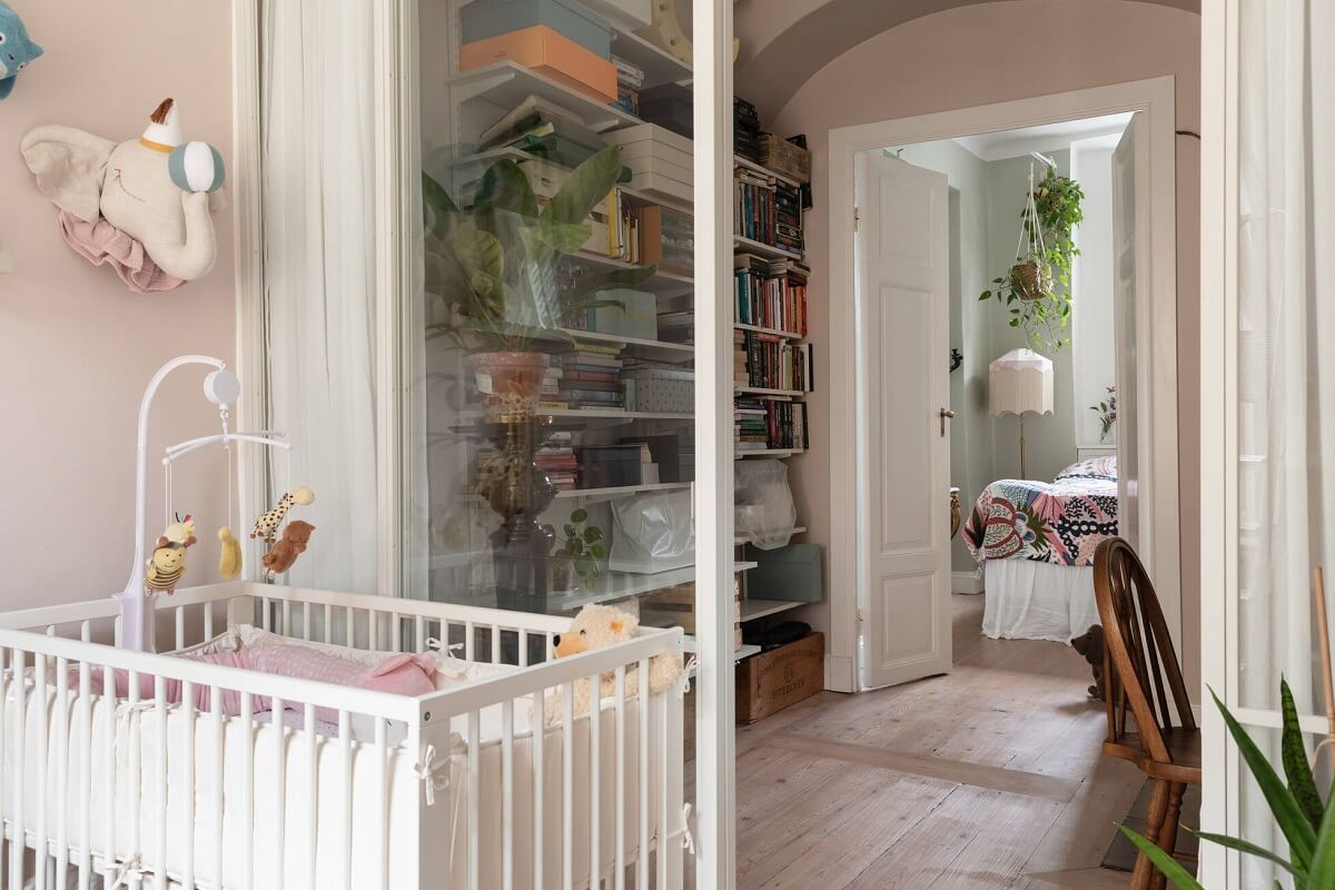 A Lovely Swedish House Revisited 5 glass-wall-divider-nursery-home-office-nordroom