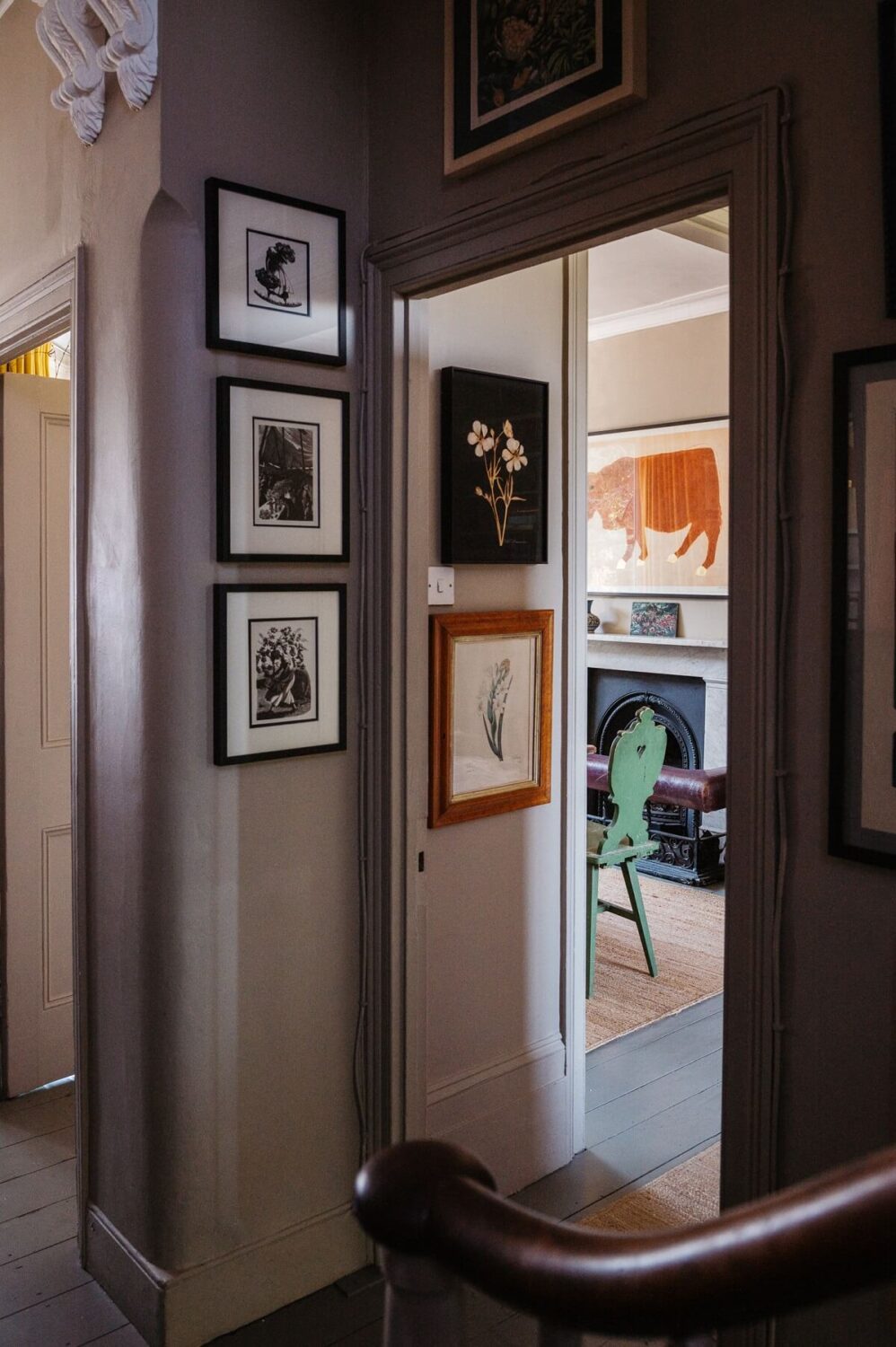 A Cozy Victorian House with Warm Color Accents 9 hallway-historic-home-london-nordroom