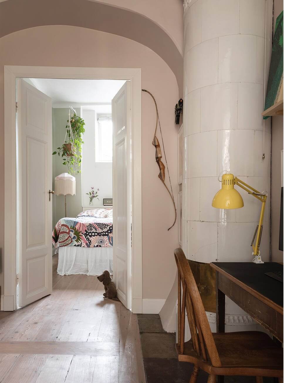 A Lovely Swedish House Revisited 7 home-office-with-fireplace-nordroom