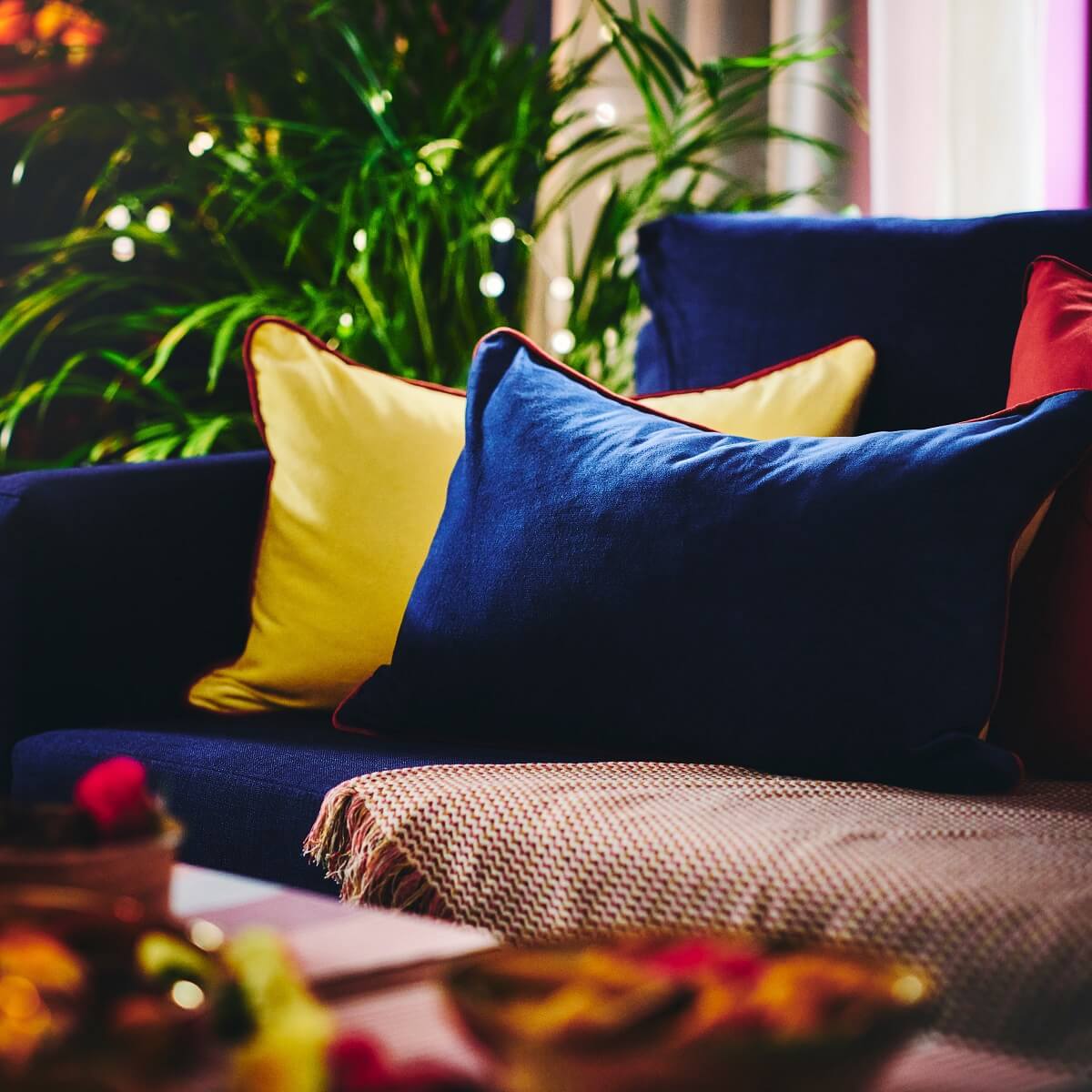 IKEA AROMATISK Collection: Indian-Inspired Home Accessories 12 ikea aromatisk yellow blue cushion nordroom