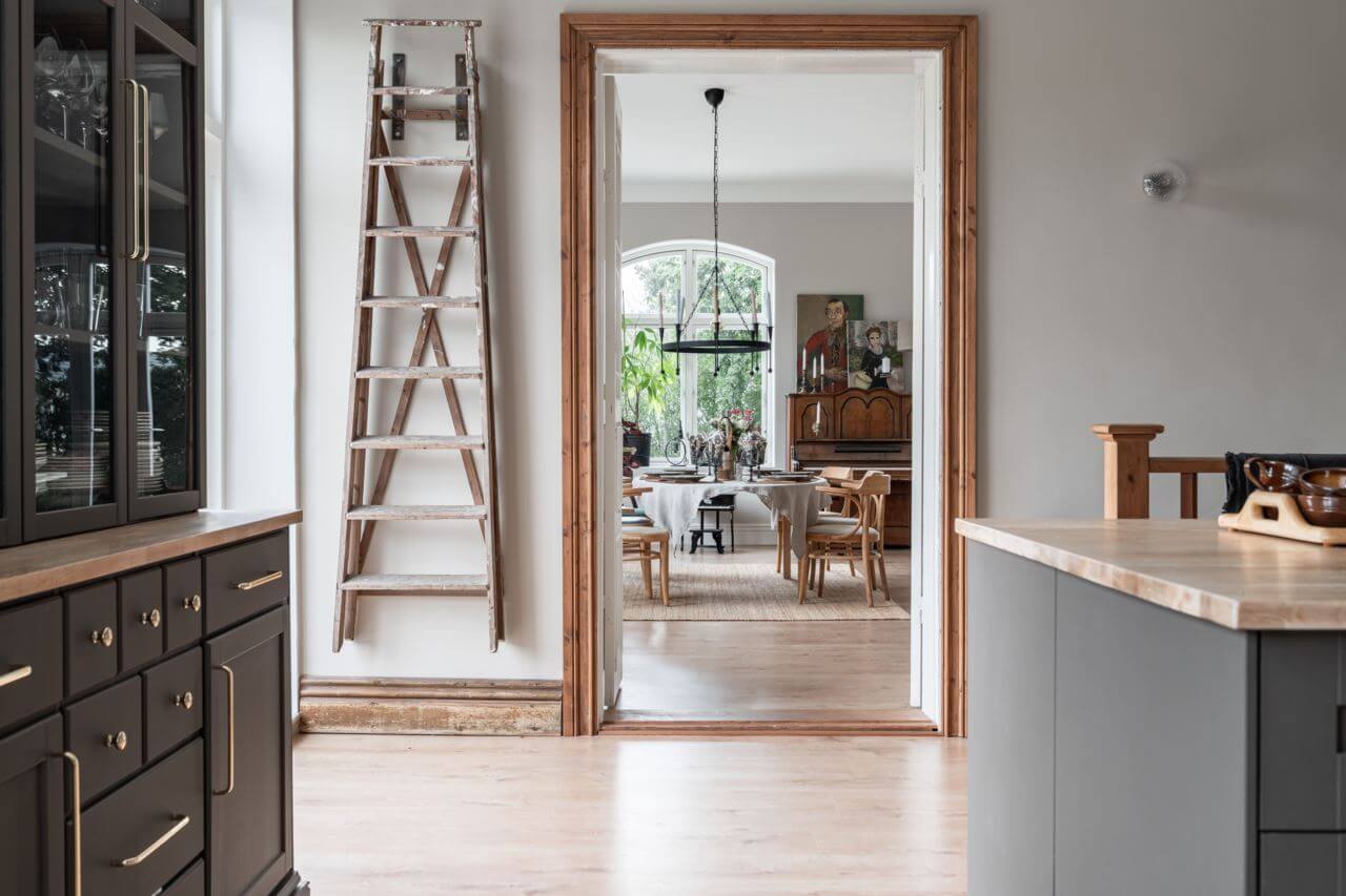 A Former Swedish School is Now a Beautiful Home 8 kitchen-view-to-living-room